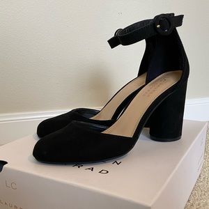 Lauren Conrad block heels with close toe